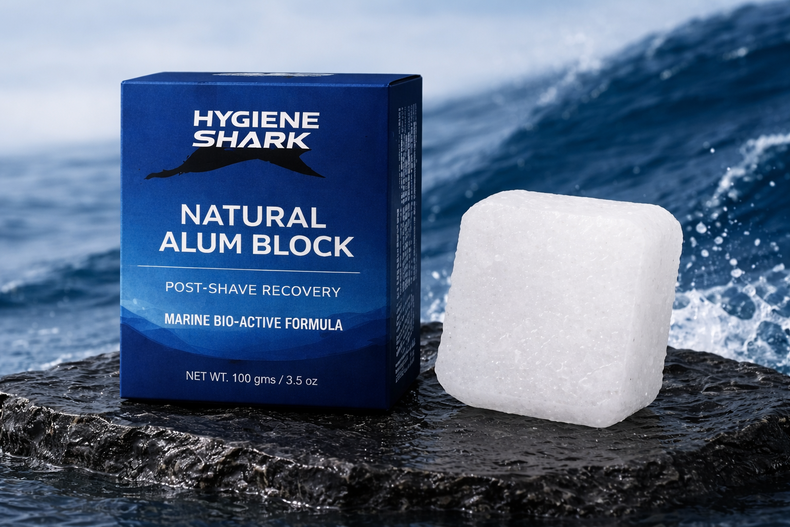 HygieneShark Natural Alum Block